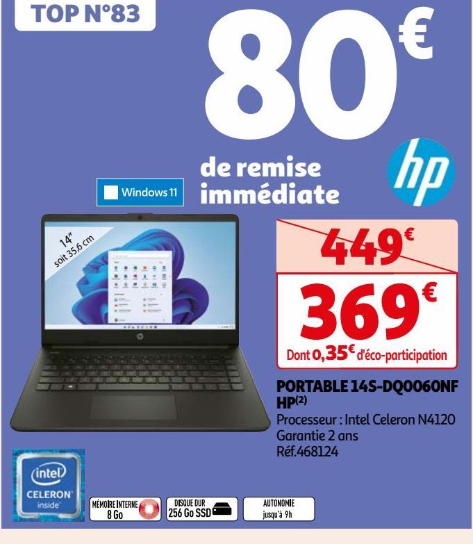 PORTABLE 14S-DQ0060NF HP