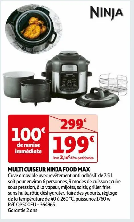 multi cuiseur ninja food max