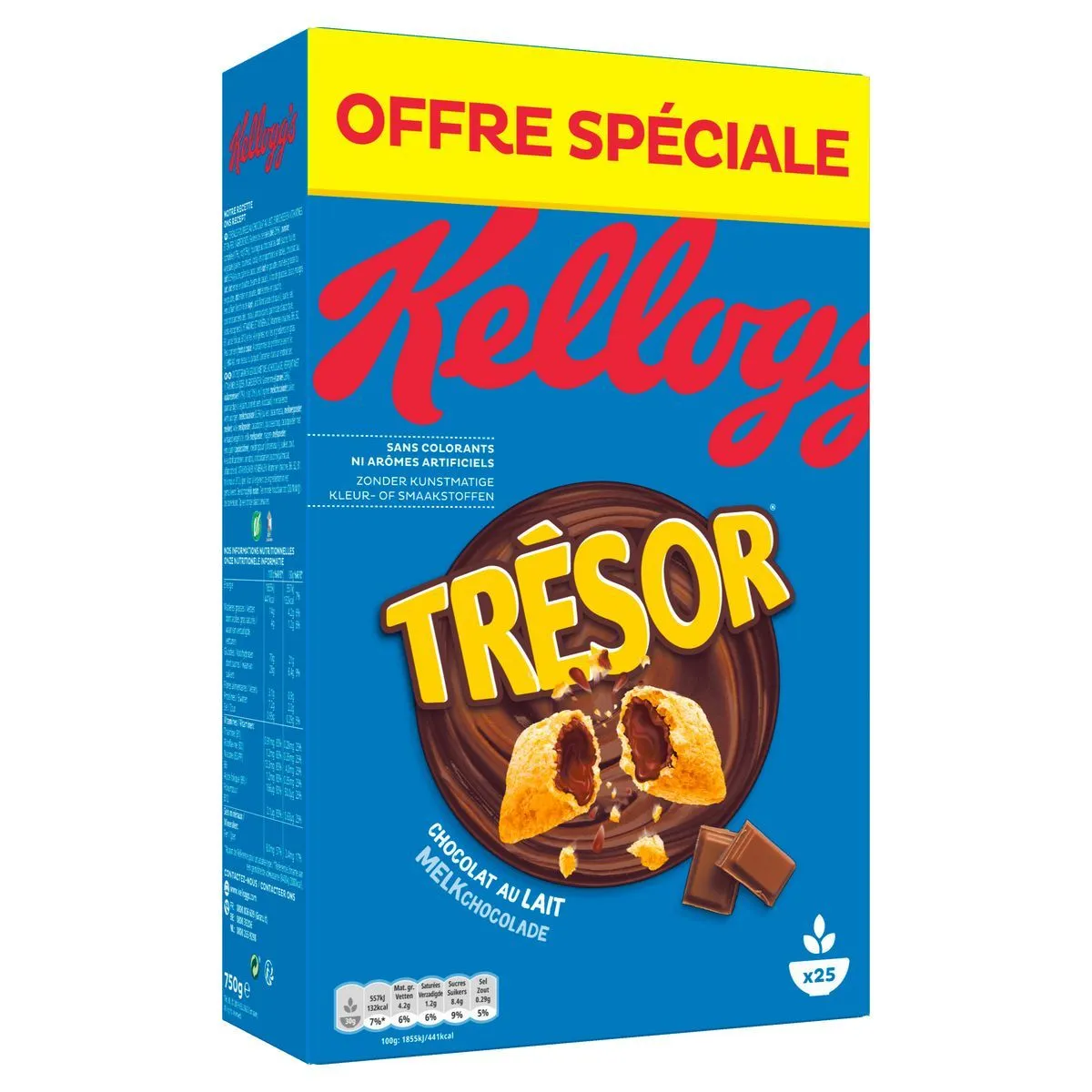 céréales tresor chocolat lait kellogg's