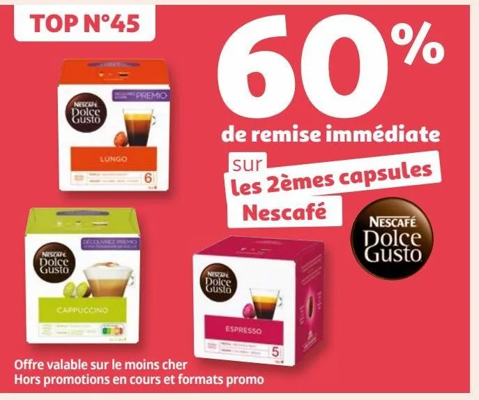 les 2èmes capsules nescafé