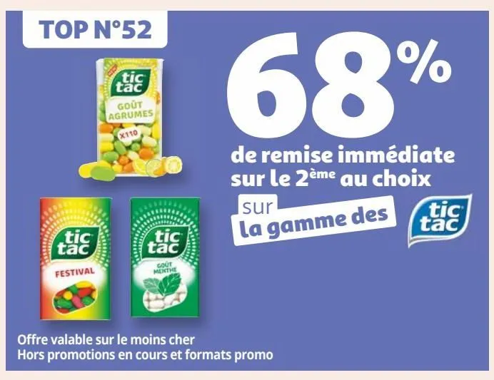 la gamme des tic tac