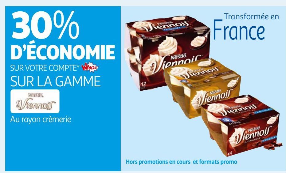 SUR LA GAMME NESTLE VIENNOIS