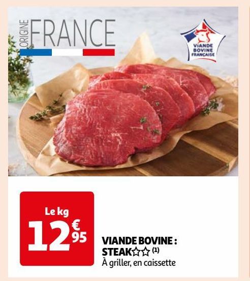 VIANDE BOVINE : STEAK 