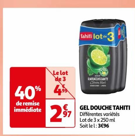 GEL DOUCHE TAHITI 