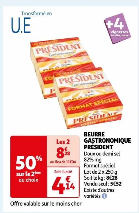 beurre gastronomique président