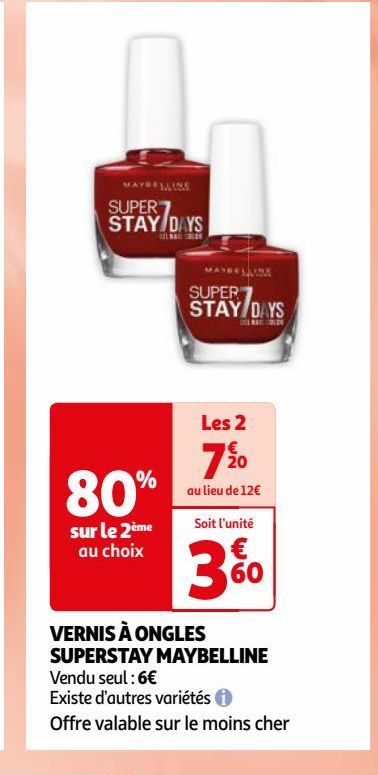 VERNIS À ONGLES SUPERSTAY MAYBELLINE