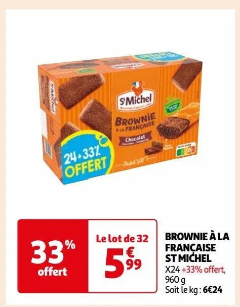 brownie à la française st michel 