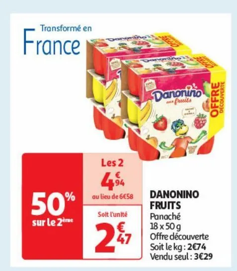 danonino fruits