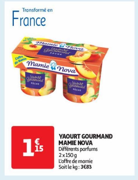 YAOURT GOURMAND MAMIE NOVA