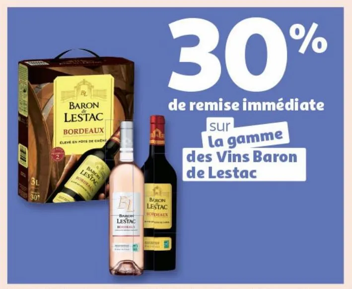 les gamme des vins baron de lestac