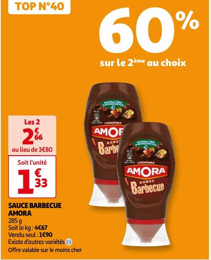 SAUCE BARBECUE AMORA