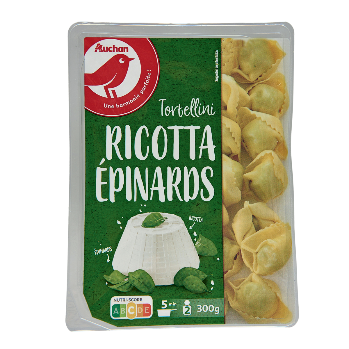 TORTELLINI RICOTTA ÉPINARDS AUCHAN