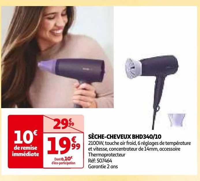  sèche-cheveux bhd340/10