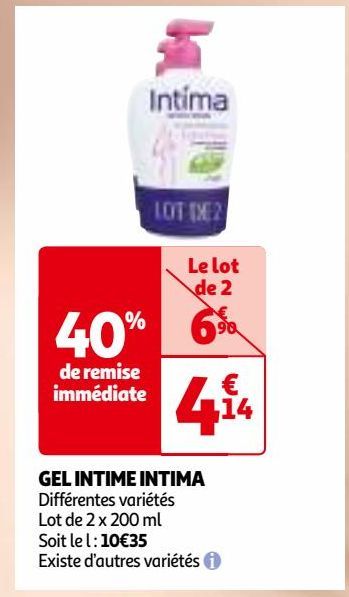  GEL INTIME INTIMA