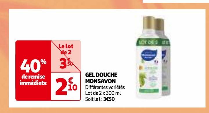 GEL DOUCHE  MONSAVON