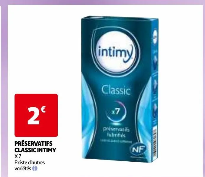 préservatifs  classic intimy