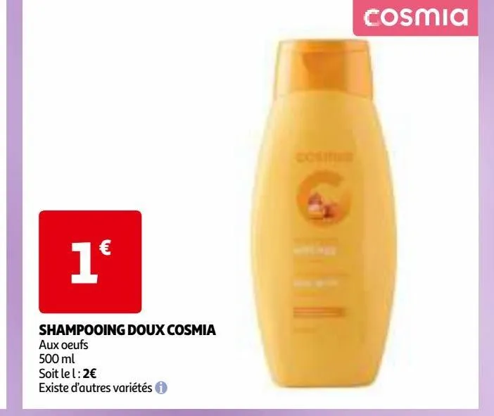  shampooing doux cosmia