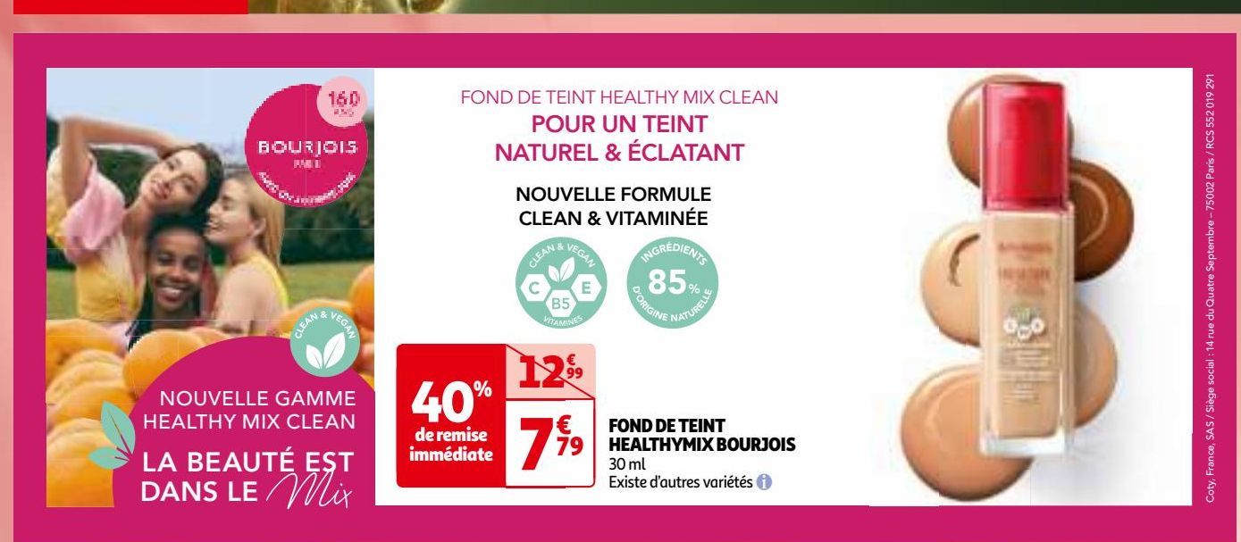 FOND DE TEINT  HEALTHYMIX BOURJOIS