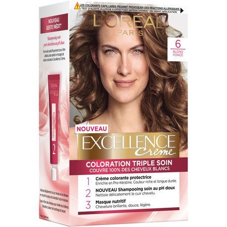 COLORATION BLOND FONCÉ  EXCELLENCE L'ORÉAL PARIS