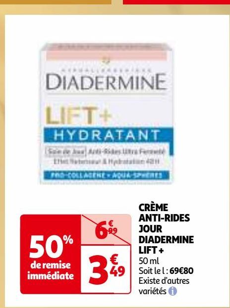 CRÈME  ANTI-RIDES  JOUR  DIADERMINE  LIFT +