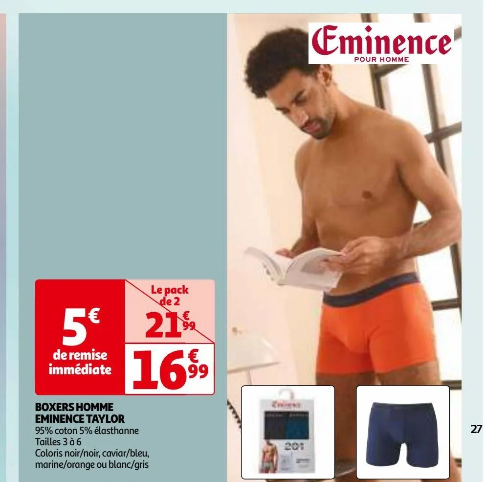 boxers homme  eminence taylor