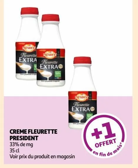 creme fleurette president