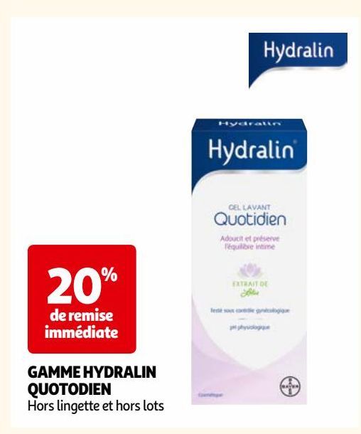 GAMME HYDRALIN QUOTODIEN
