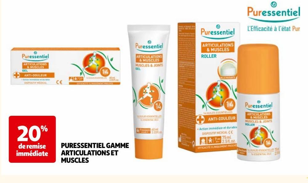 PURESSENTIEL GAMME ARTICULATIONS ET MUSCLES