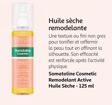 Huile sèche remodelante Somatoline Cosmetic Remodelant Active Huile Sèche - 125 ml