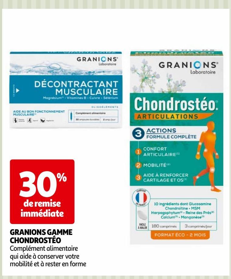 GRANIONS GAMME CHONDROSTÉO