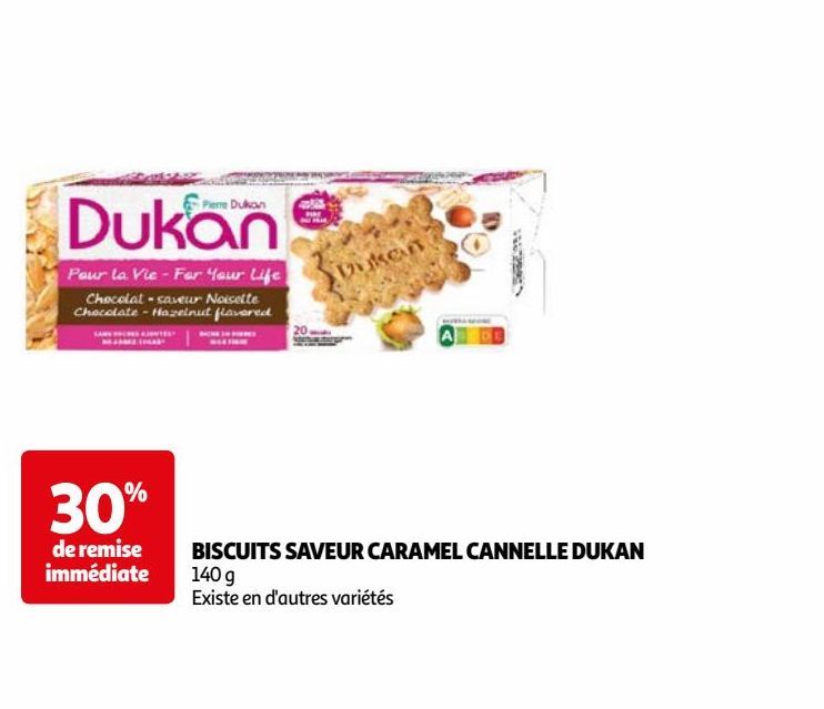 BISCUITS SAVEUR CARAMEL CANNELLE DUKAN