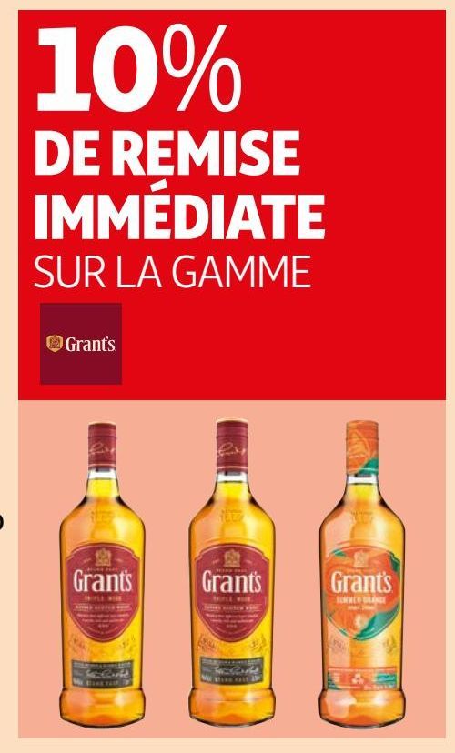 SUR LA GAMME GRANT'S