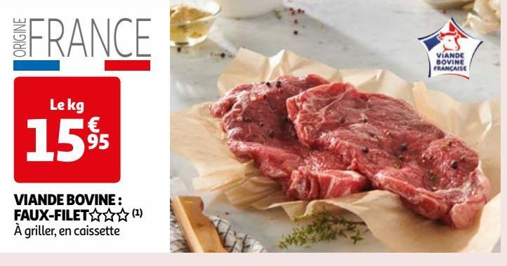 VIANDE BOVINE : FAUX -FILET