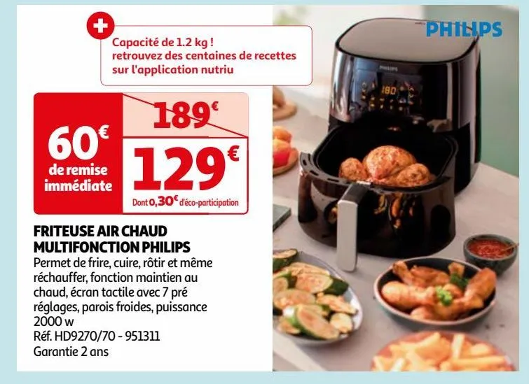 friteuse air chaud multifonction philips