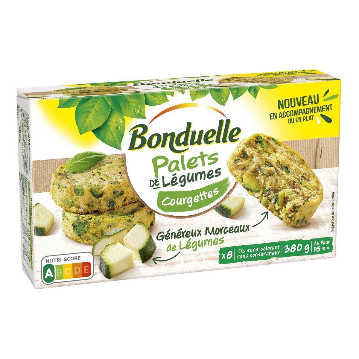 PALETS DE LÉGUMES COURGETTES SURGELÉS BONDUELLE