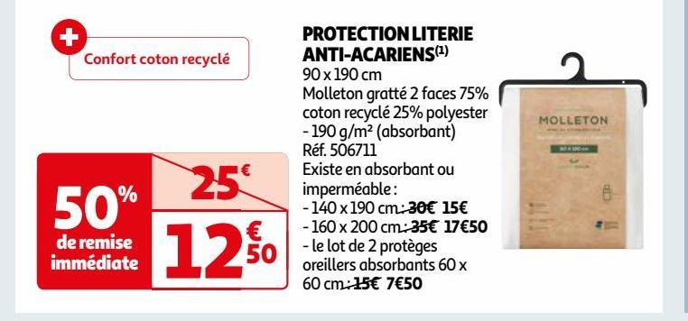 PROTECTION LITERIE ANTI-ACARIENS