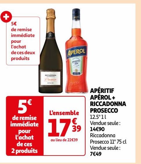 APÉRITIF APÉROL + RICCADONNA PROSECCO