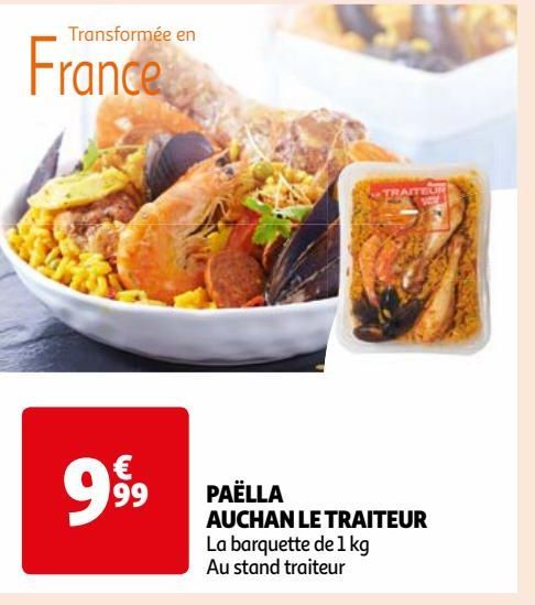 PAËLLA AUCHAN LE TRAITEUR 