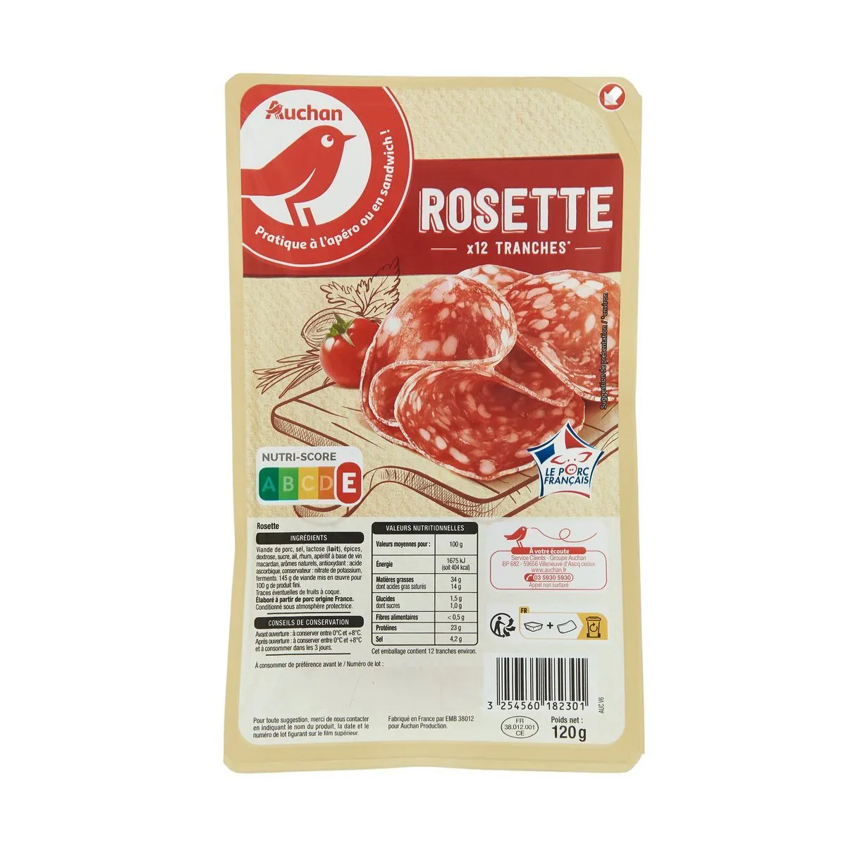 rosette auchan 