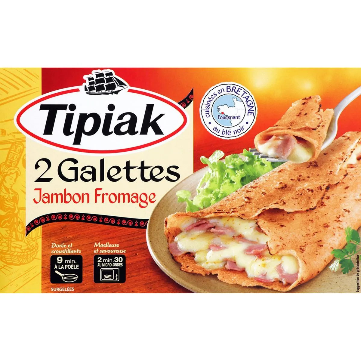 galettes jambon fromage surgelées tipiak