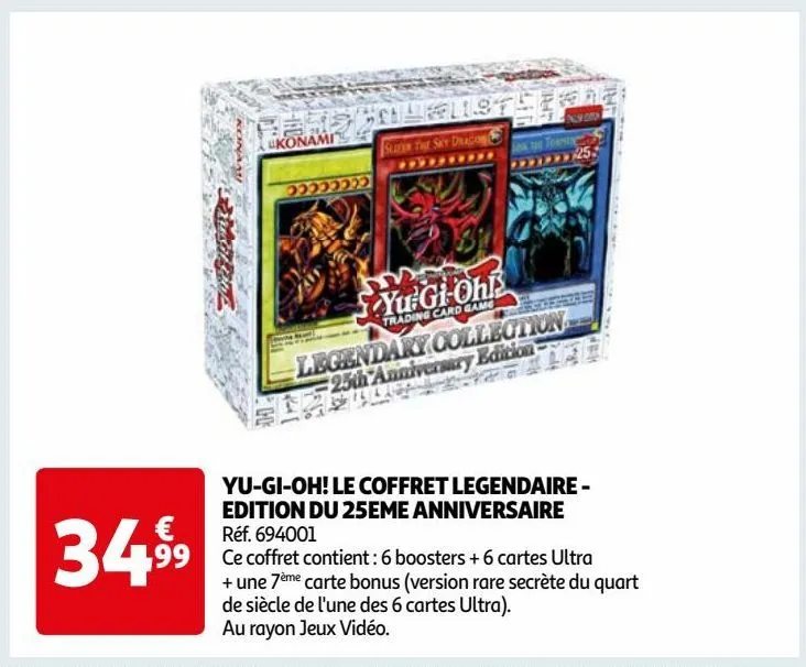 yu-gi-oh! le coffret legendaire - edition du 25eme anniversaire