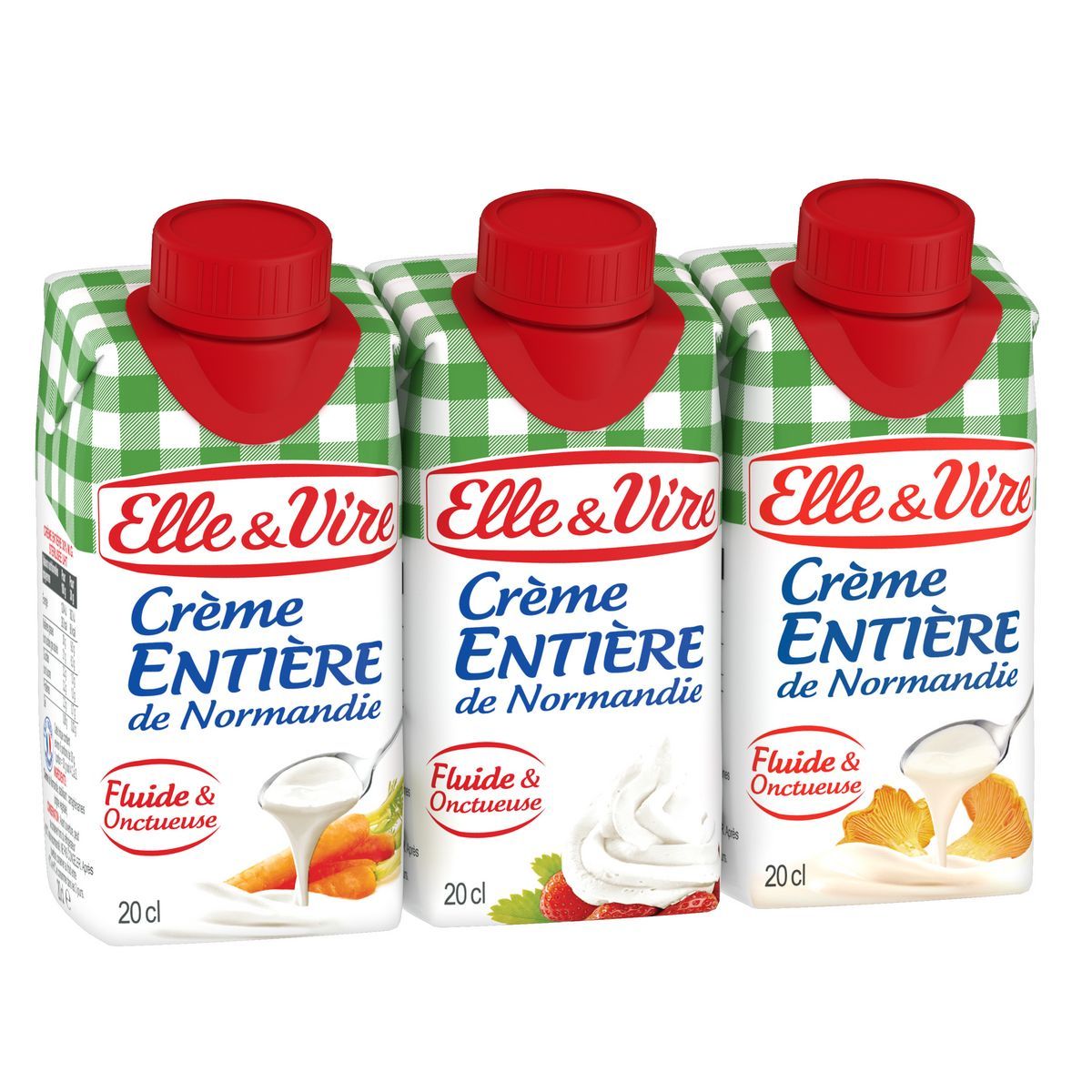 CRÈME FLUIDE ENTIÈRE DE NORMANDIE ELLE & VIRE