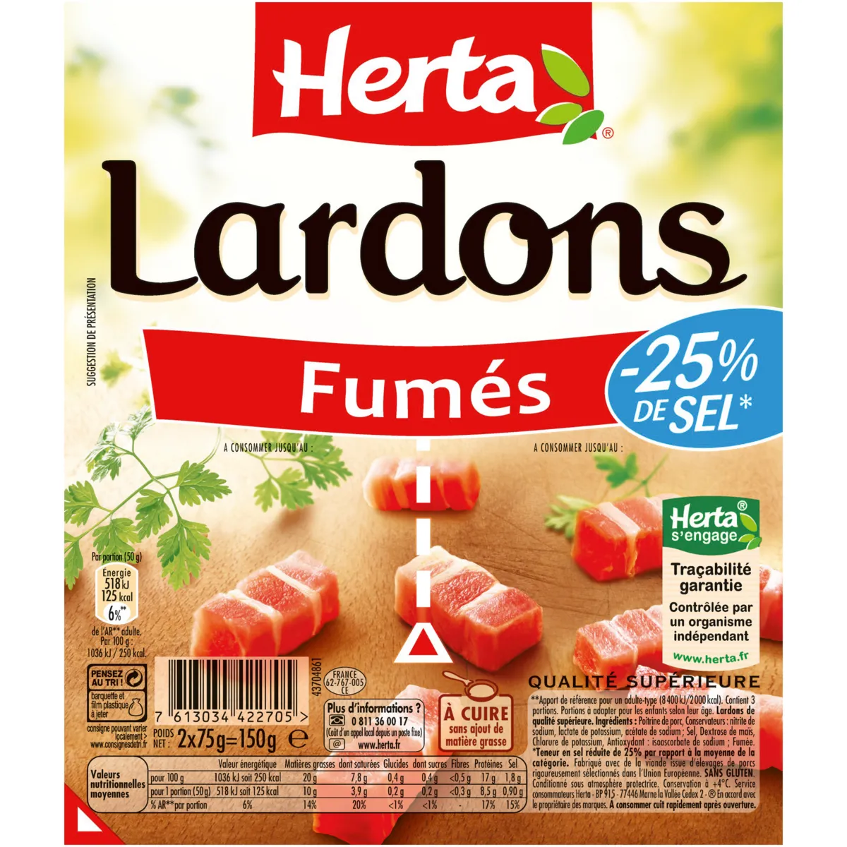 lardons herta