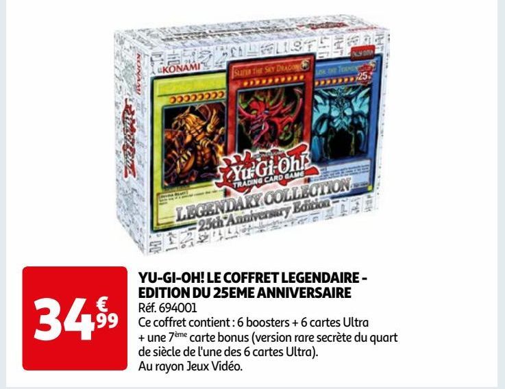 YU-GI-OH! LE COFFRET LEGENDAIRE - EDITION DU 25EME ANNIVERSAIRE