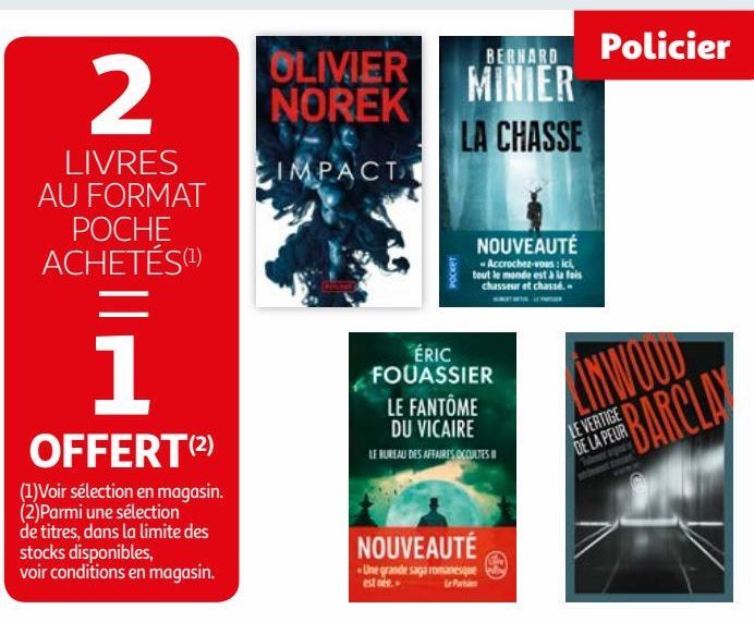 LIVRES AU FORMAT POCHE ACHETÉS