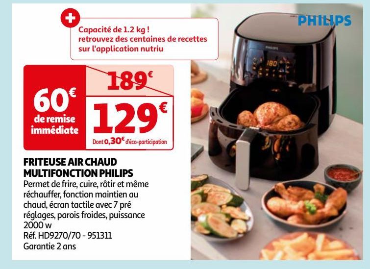 FRITEUSE AIR CHAUD MULTIFONCTION PHILIPS