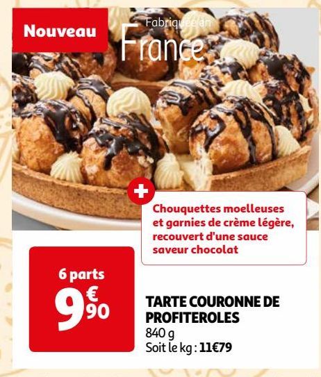 TARTE COURONNE DE PROFITEROLES 