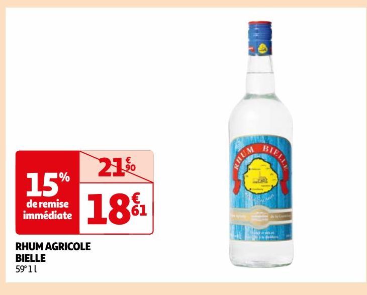 RHUM AGRICOLE BIELLE