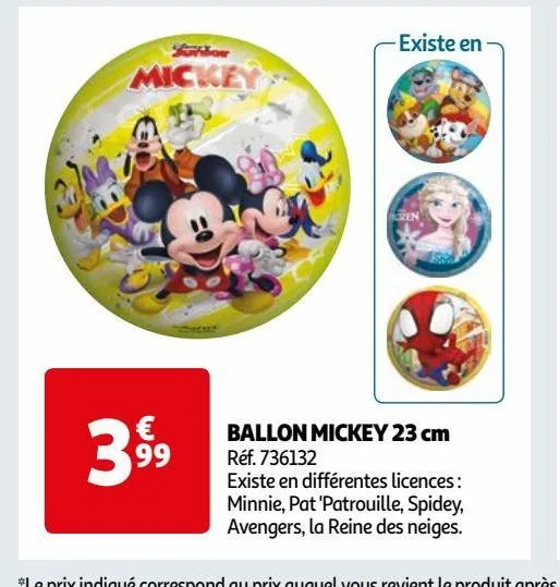 ballon mickey 23 cm