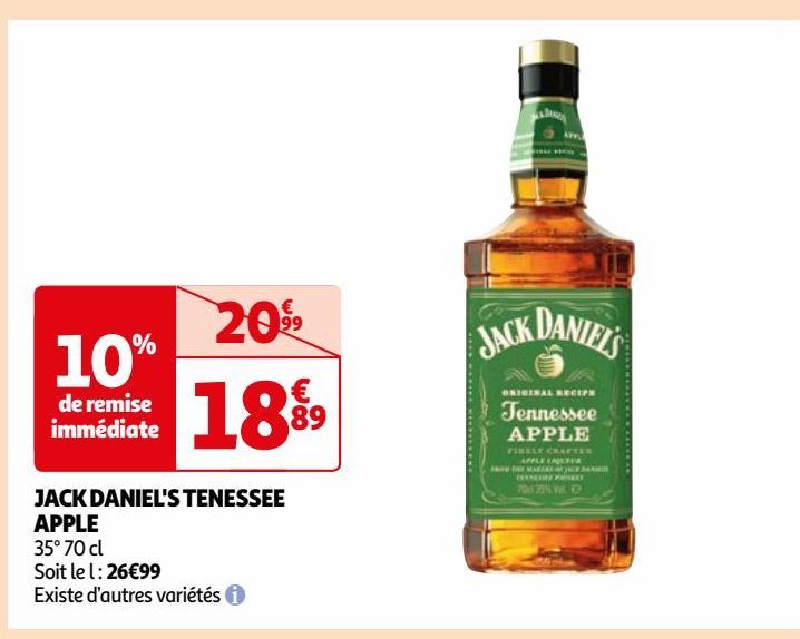 JACK DANIEL'S TENESSEE APPLE